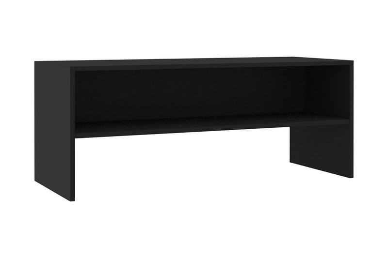 TV-bänk svart 100x40x40 cm spånskiva - Svart - Möbler - Tv möbel & mediamöbel - TV bänk & mediabänk
