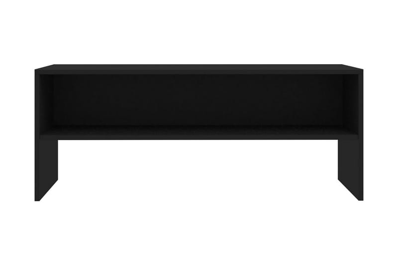 TV-bänk svart 100x40x40 cm spånskiva - Svart - Möbler - Tv möbel & mediamöbel - TV bänk & mediabänk