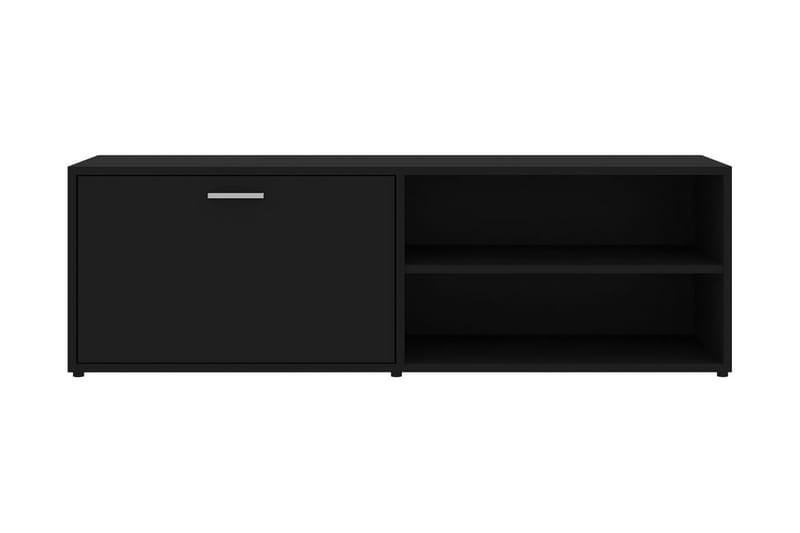 TV-bänk svart 120x34x37 cm spånskiva - Svart - Möbler - Tv möbel & mediamöbel - TV bänk & mediabänk
