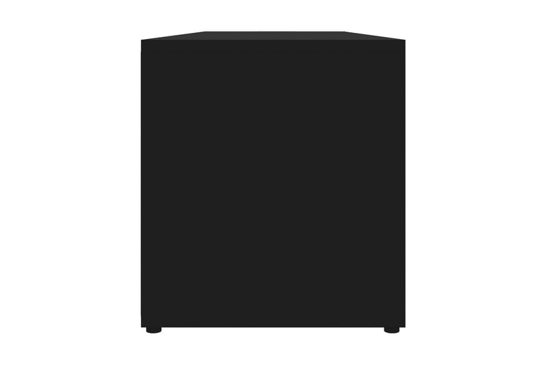 TV-bänk svart 120x34x37 cm spånskiva - Svart - Möbler - Tv möbel & mediamöbel - TV bänk & mediabänk