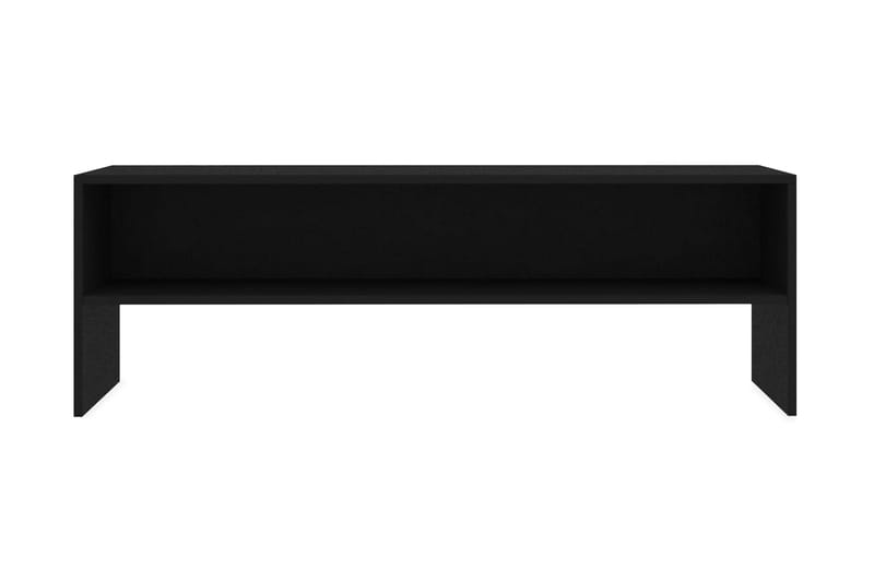 TV-bänk svart 120x40x40 cm spånskiva - Svart - Möbler - Tv möbel & mediamöbel - TV bänk & mediabänk