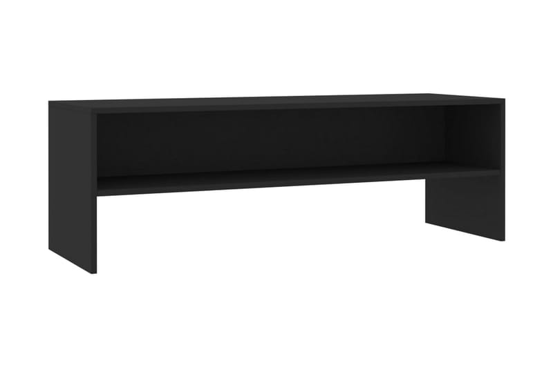 TV-bänk svart 120x40x40 cm spånskiva - Svart - Möbler - Tv möbel & mediamöbel - TV bänk & mediabänk