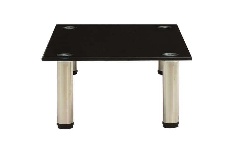TV-bänk svart 60x35x17 cm härdat glas - Svart - Möbler - Tv möbel & mediamöbel - TV bänk & mediabänk