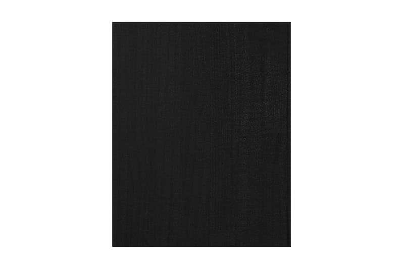 TV-bänk svart 70x33x42 cm massiv furu - Svart - Möbler - Tv möbel & mediamöbel - TV bänk & mediabänk