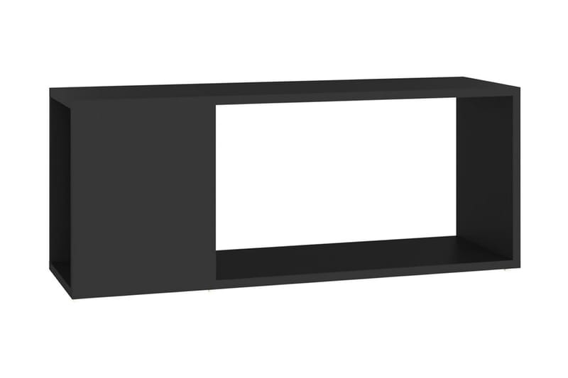 TV-bänk svart 80x24x32 cm spånskiva - Svart - Möbler - Tv möbel & mediamöbel - TV bänk & mediabänk