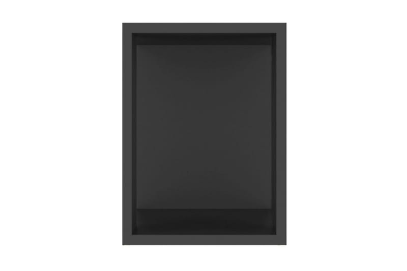 TV-bänk svart 80x24x32 cm spånskiva - Svart - Möbler - Tv möbel & mediamöbel - TV bänk & mediabänk