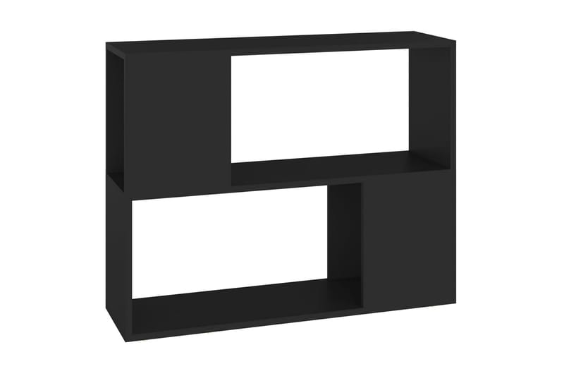 TV-bänk svart 80x24x63 cm spånskiva - Svart - TV bänk & mediabänk