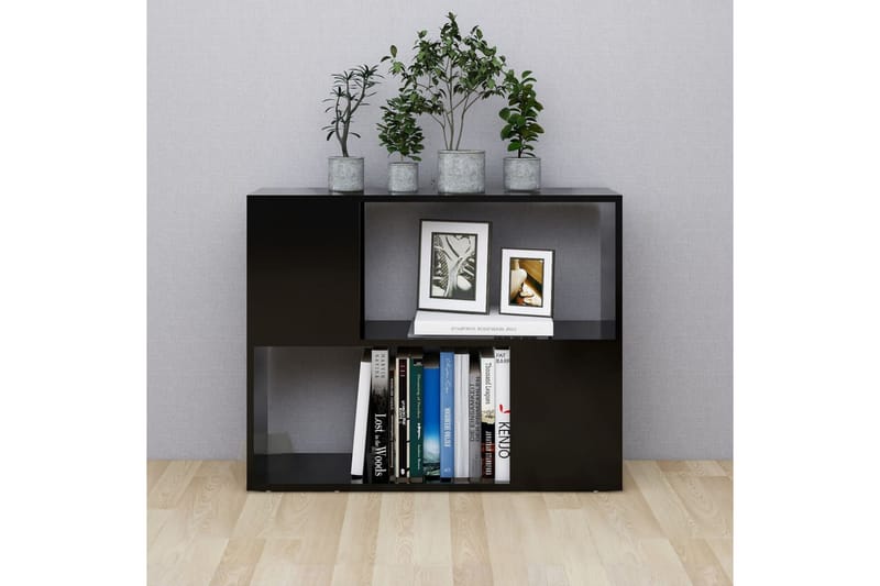 TV-bänk svart 80x24x63 cm spånskiva - Svart - Möbler - Tv möbel & mediamöbel - TV bänk & mediabänk