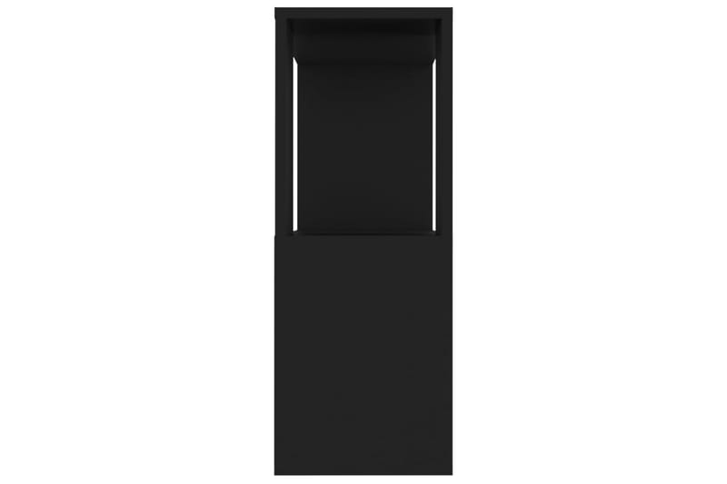 TV-bänk svart 80x24x63 cm spånskiva - Svart - Möbler - Tv möbel & mediamöbel - TV bänk & mediabänk