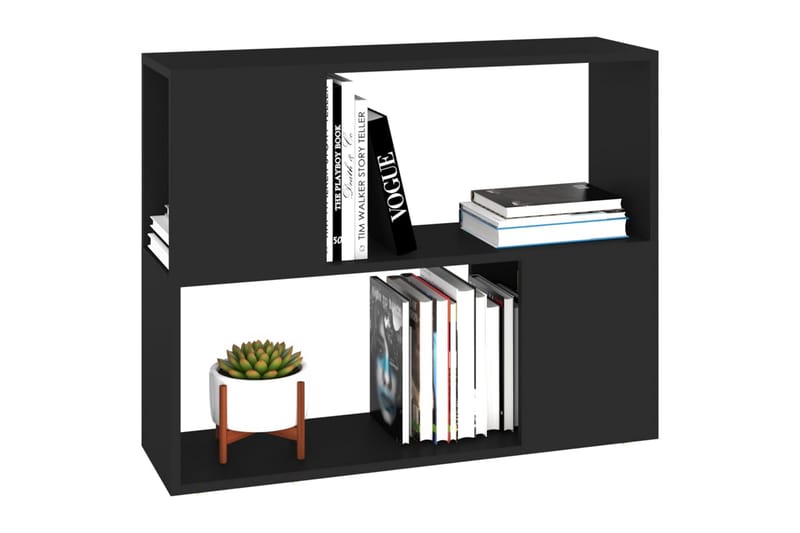 TV-bänk svart 80x24x63 cm spånskiva - Svart - Möbler - Tv möbel & mediamöbel - TV bänk & mediabänk