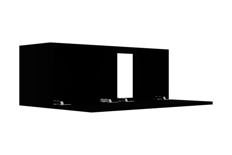 TV-bänk svart 80x30x30 cm spånskiva - Svart - Möbler - Tv möbel & mediamöbel - TV bänk & mediabänk