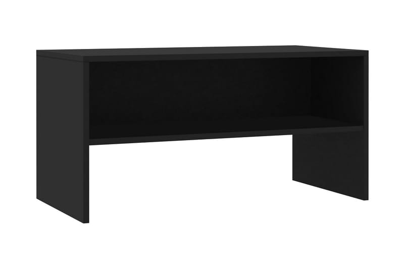 TV-bänk svart 80x40x40 cm spånskiva - Svart - Möbler - Tv möbel & mediamöbel - TV bänk & mediabänk