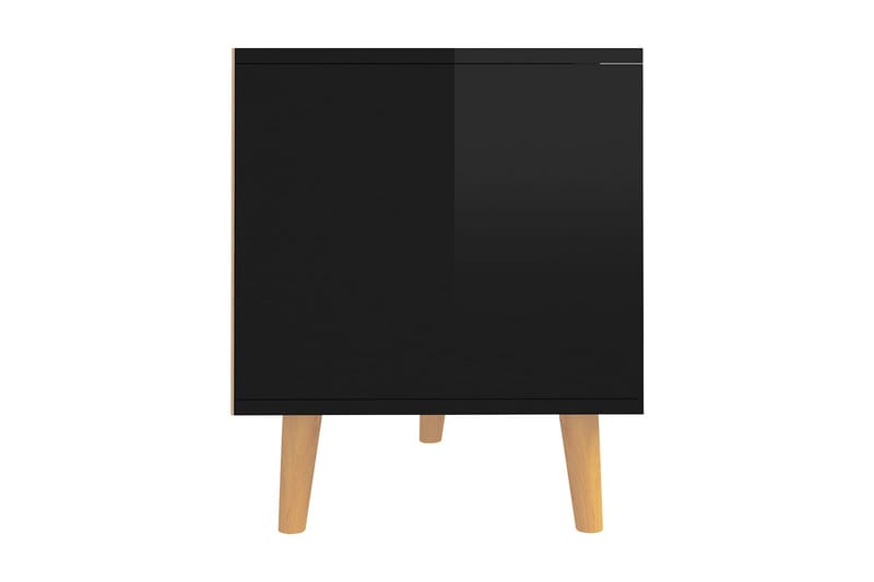 Tv-bänk svart högglans 90x40x48,5 cm spånskiva - Svart - Möbler - Tv möbel & mediamöbel - TV bänk & mediabänk