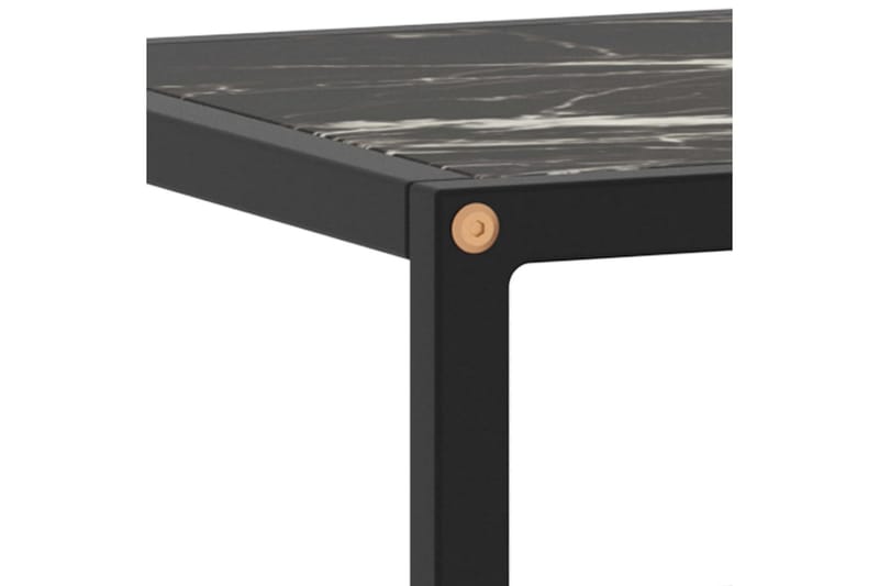 Tv-bänk svart med svart marmor glas 120x40x40 cm - Svart - Möbler - Tv möbel & mediamöbel - TV bänk & mediabänk
