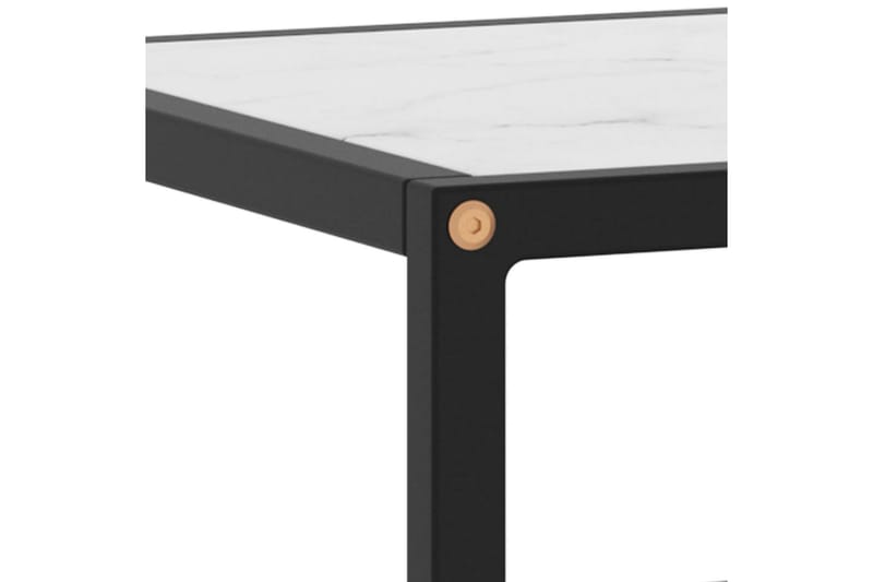 Tv-bänk svart med vit marmor glas 120x40x40 cm - Svart - Möbler - Tv möbel & mediamöbel - TV bänk & mediabänk