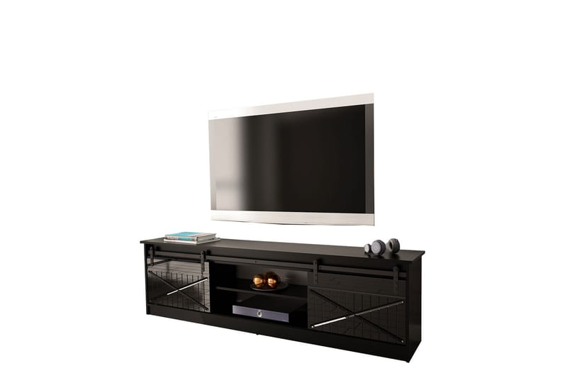Tv-bänk - Svart - Möbler - Tv möbel & mediamöbel - TV bänk & mediabänk