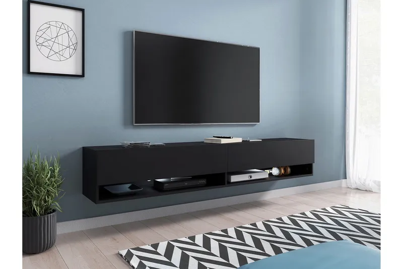 Tv-bänk - Svart - Möbler - Tv möbel & mediamöbel - TV bänk & mediabänk