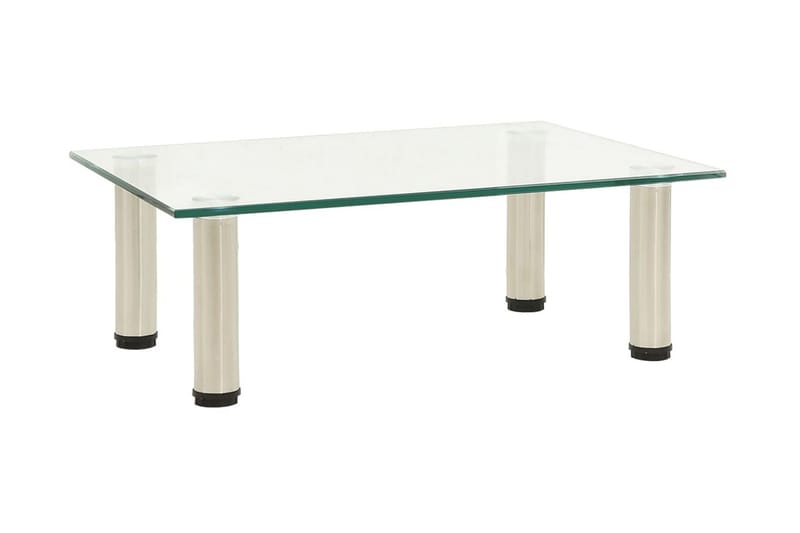 TV-bänk transparent 40x35x17 cm härdat glas - Transparent - Möbler - Tv möbel & mediamöbel - TV bänk & mediabänk