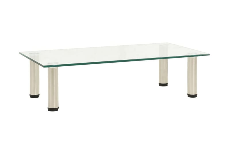 TV-bänk transparent 60x35x17 cm härdat glas - Transparent - Möbler - Tv möbel & mediamöbel - TV bänk & mediabänk