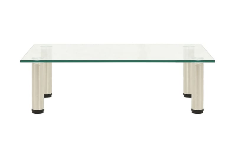 TV-bänk transparent 60x35x17 cm härdat glas - Transparent - Möbler - Tv möbel & mediamöbel - TV bänk & mediabänk