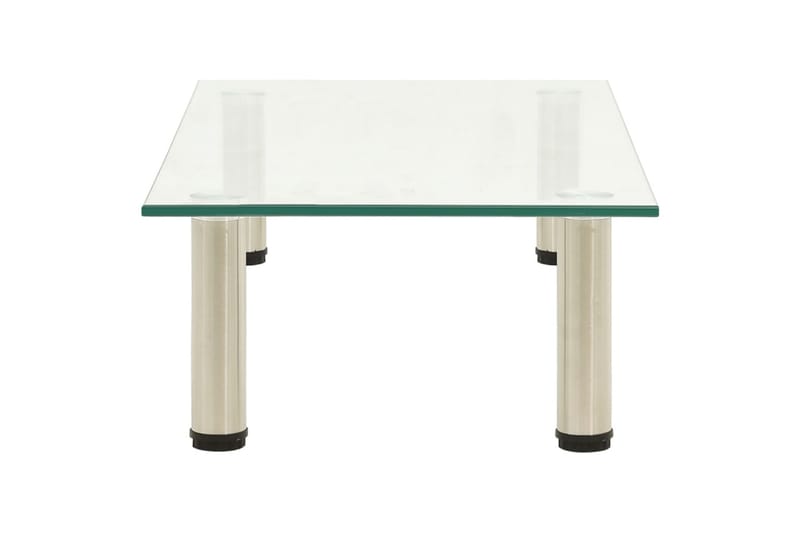 TV-bänk transparent 60x35x17 cm härdat glas - Transparent - Möbler - Tv möbel & mediamöbel - TV bänk & mediabänk