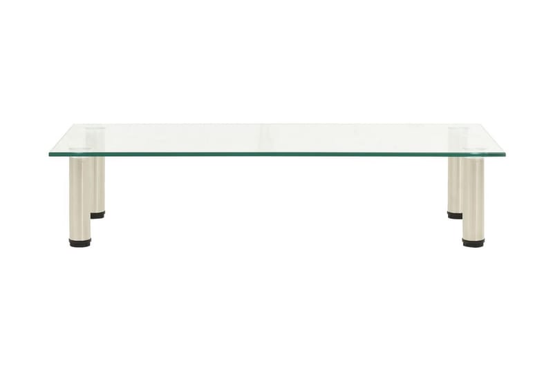 TV-bänk transparent 80x35x17 cm härdat glas - Transparent - Möbler - Tv möbel & mediamöbel - TV bänk & mediabänk