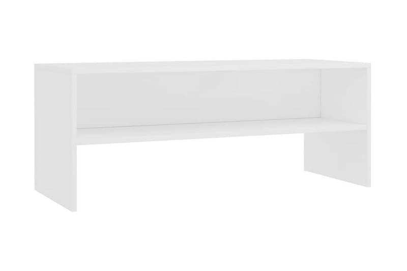 TV-bänk vit 100x40x40 cm spånskiva - Vit - Möbler - Tv möbel & mediamöbel - TV bänk & mediabänk