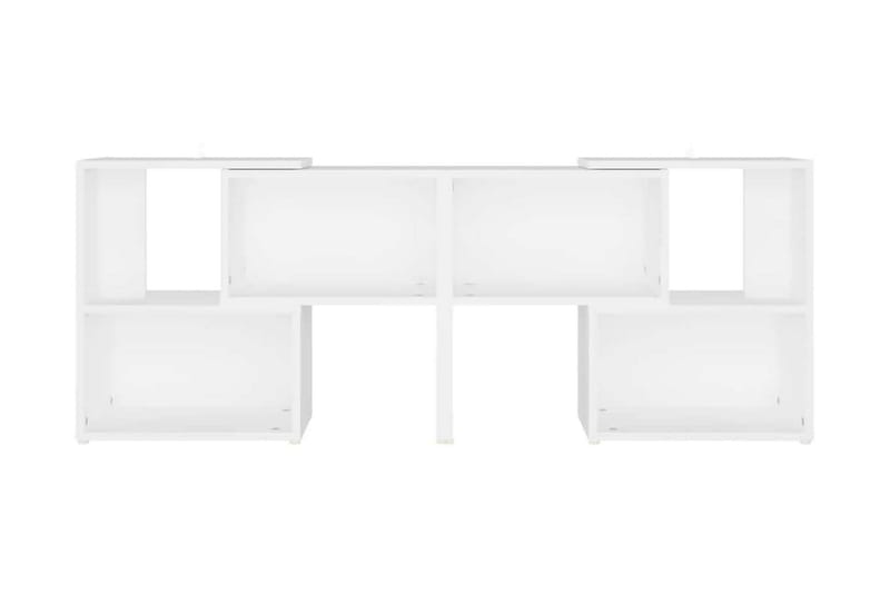 TV-bänk vit 104x30x52 cm spånskiva - Vit - TV bänk & mediabänk