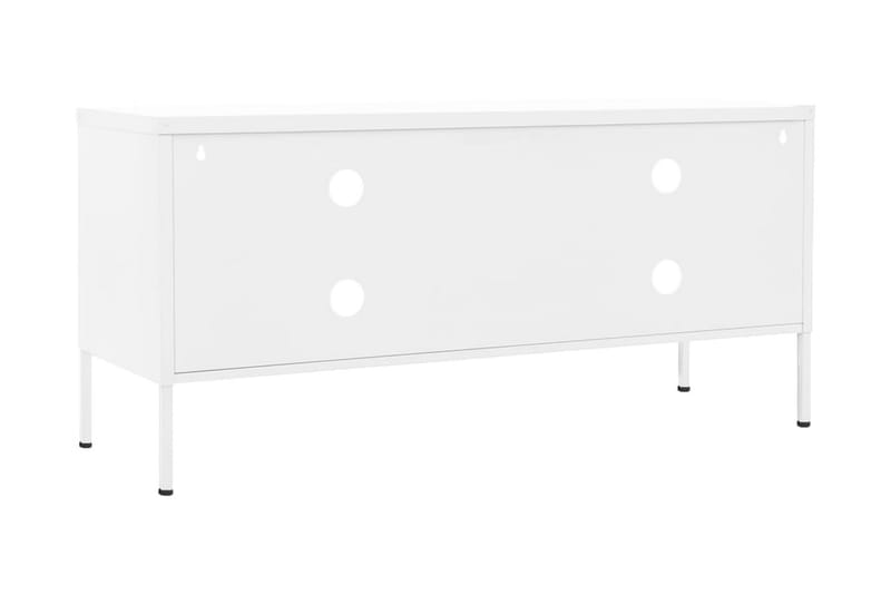 Tv-bänk vit 105x35x50 cm stål - Vit - Möbler - Tv möbel & mediamöbel - TV bänk & mediabänk