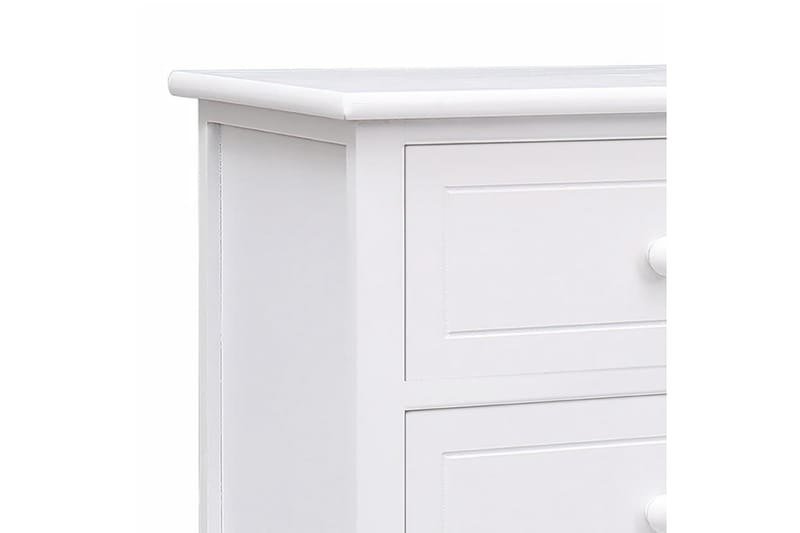 TV-bänk vit 108x30x40 cm massivt kejsarträ - Vit - Möbler - Tv möbel & mediamöbel - TV bänk & mediabänk