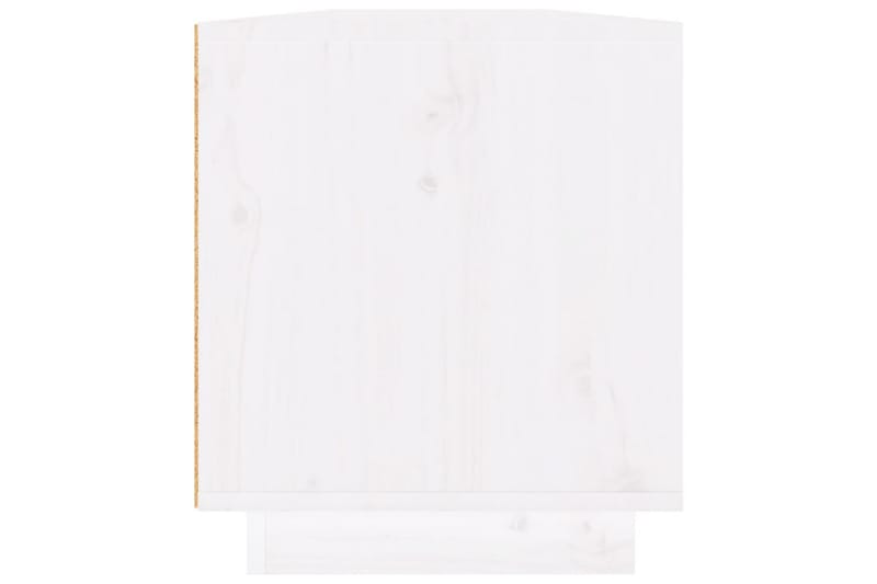 Tv-bänk vit 110x34x40 cm massiv furu - Vit - Möbler - Tv möbel & mediamöbel - TV bänk & mediabänk