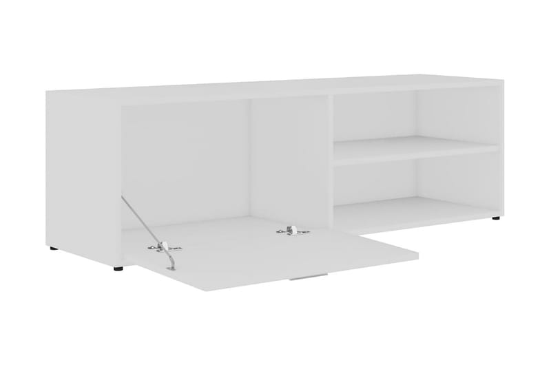 TV-bänk vit 120x34x37 cm spånskiva - Vit - Möbler - Tv möbel & mediamöbel - TV bänk & mediabänk