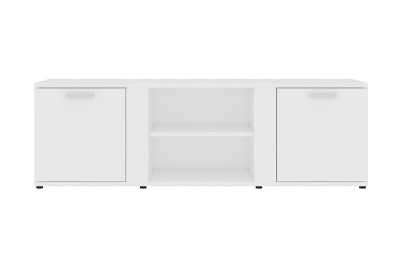 TV-bänk vit 120x34x37 cm spånskiva - Vit - Möbler - Tv möbel & mediamöbel - TV bänk & mediabänk