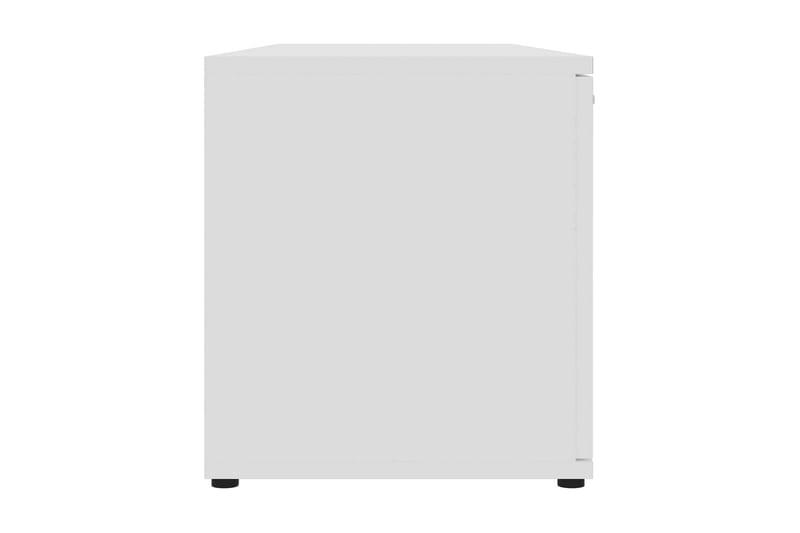 TV-bänk vit 120x34x37 cm spånskiva - Vit - Möbler - Tv möbel & mediamöbel - TV bänk & mediabänk