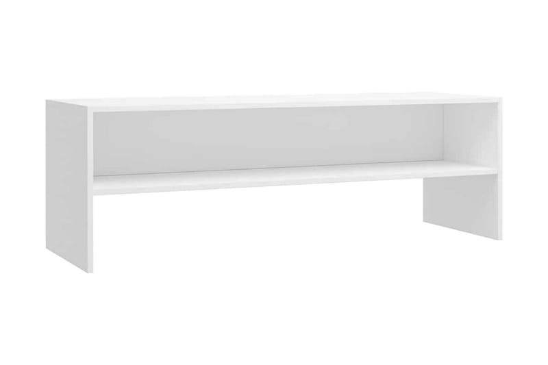 TV-bänk vit 120x40x40 cm spånskiva - Vit - Möbler - Tv möbel & mediamöbel - TV bänk & mediabänk