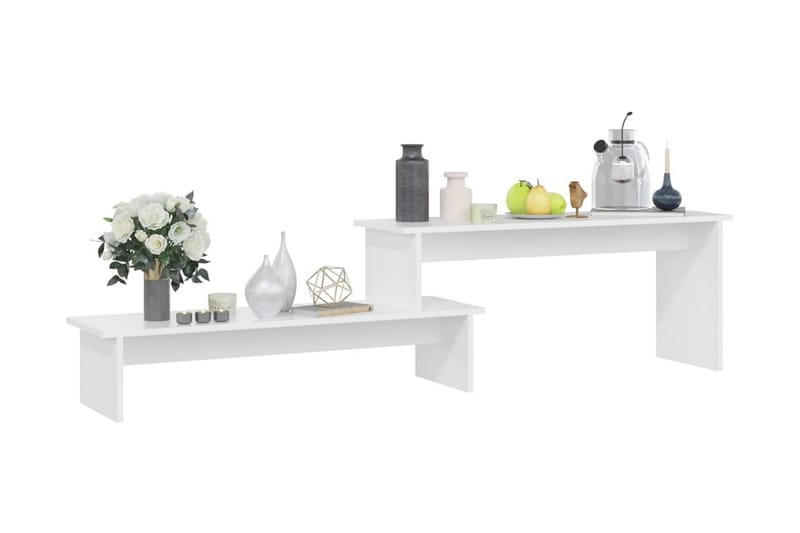 TV-bänk vit 180x30x43 cm spånskiva - Vit - Möbler - Tv möbel & mediamöbel - TV bänk & mediabänk