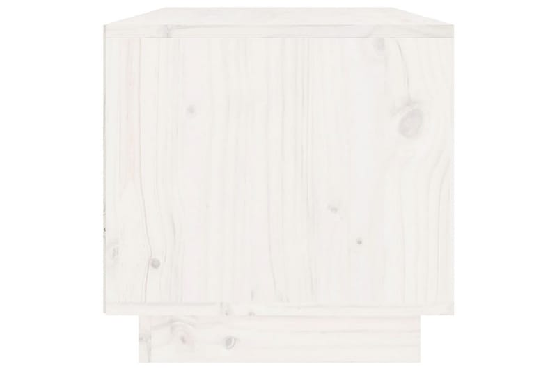 Tv-bänk vit 60x35x35 cm massiv furu - Vit - Möbler - Tv möbel & mediamöbel - TV bänk & mediabänk