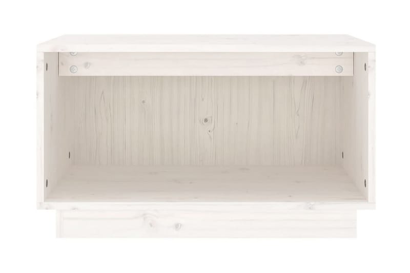 Tv-bänk vit 60x35x35 cm massiv furu - Vit - Möbler - Tv möbel & mediamöbel - TV bänk & mediabänk