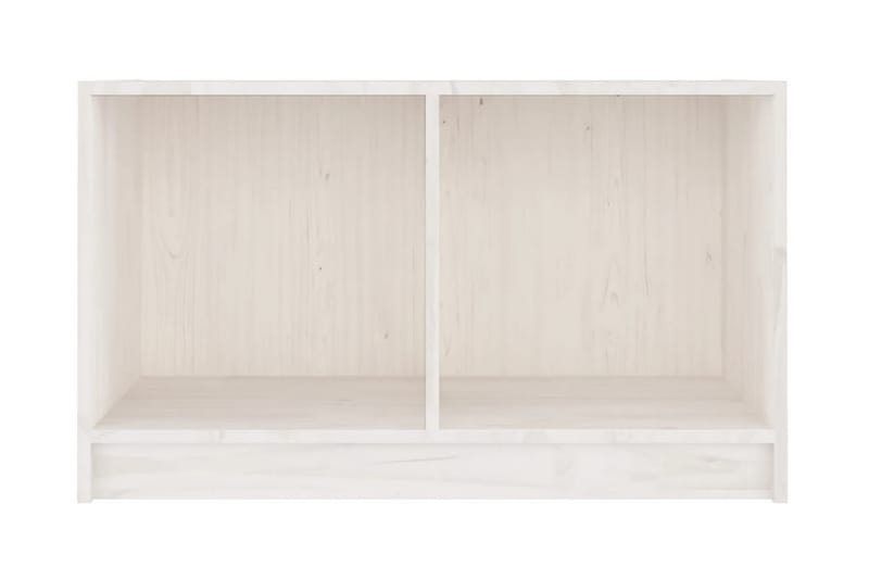 TV-bänk vit 70x33x42 cm massiv furu - Vit - Möbler - Tv möbel & mediamöbel - TV bänk & mediabänk