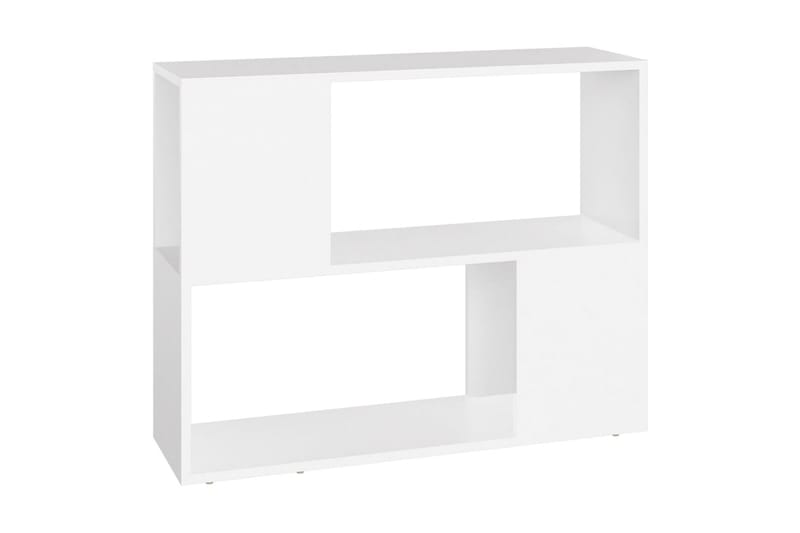 TV-bänk vit 80x24x63 cm spånskiva - Vit - TV bänk & mediabänk