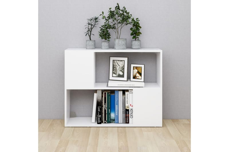 TV-bänk vit 80x24x63 cm spånskiva - Vit - Möbler - Tv möbel & mediamöbel - TV bänk & mediabänk
