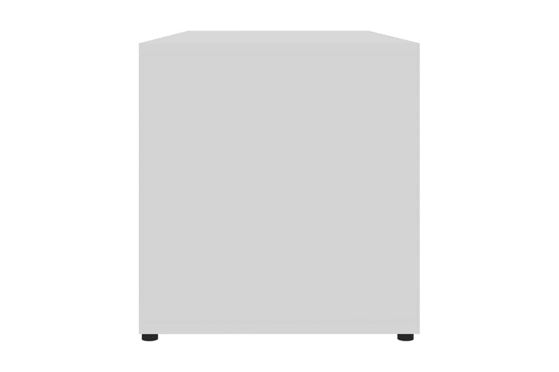 TV-bänk vit 80x34x36 cm spånskiva - Vit - Möbler - Tv möbel & mediamöbel - TV bänk & mediabänk