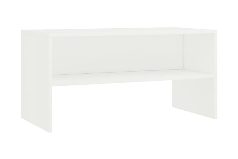 TV-bänk vit 80x40x40 cm spånskiva - Vit - Möbler - Tv möbel & mediamöbel - TV bänk & mediabänk