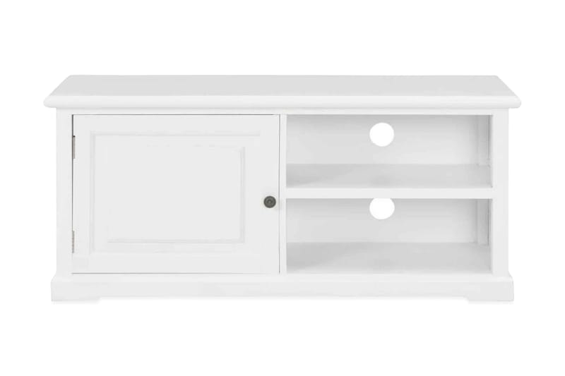 TV-bänk vit 90x30x40 cm trä - Vit - Möbler - Tv möbel & mediamöbel - TV bänk & mediabänk