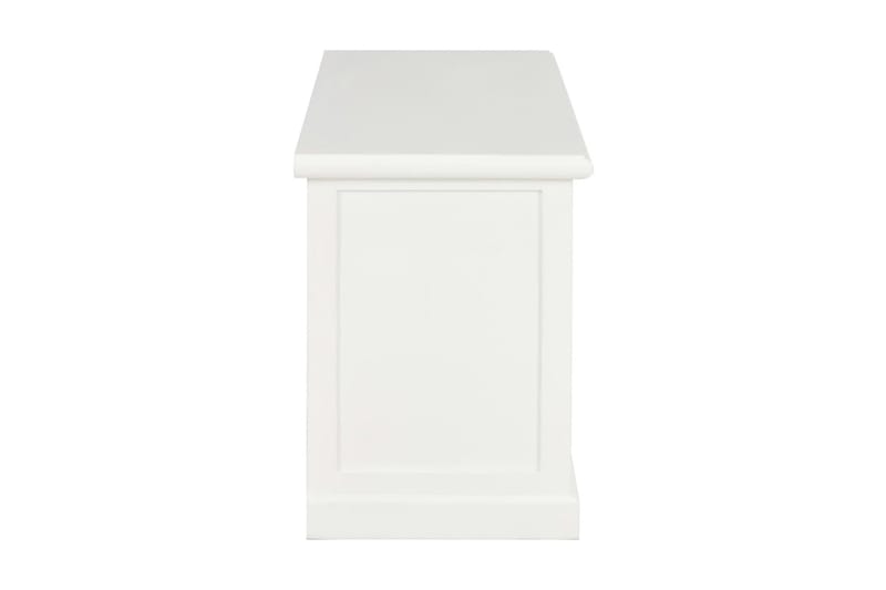 TV-bänk vit 90x30x40 cm trä - Vit - Möbler - Tv möbel & mediamöbel - TV bänk & mediabänk