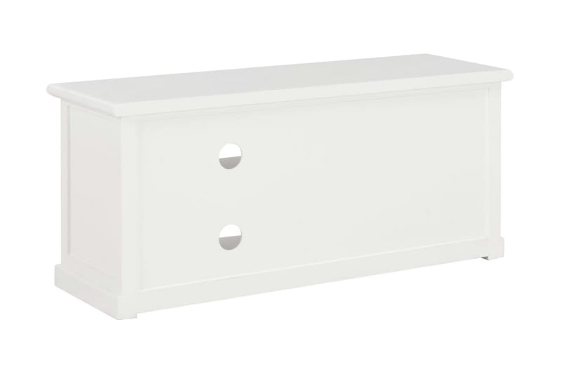 TV-bänk vit 90x30x40 cm trä - Vit - Möbler - Tv möbel & mediamöbel - TV bänk & mediabänk