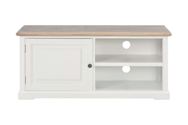TV-bänk vit 90x30x40 cm trä - Vit - Möbler - Tv möbel & mediamöbel - TV bänk & mediabänk
