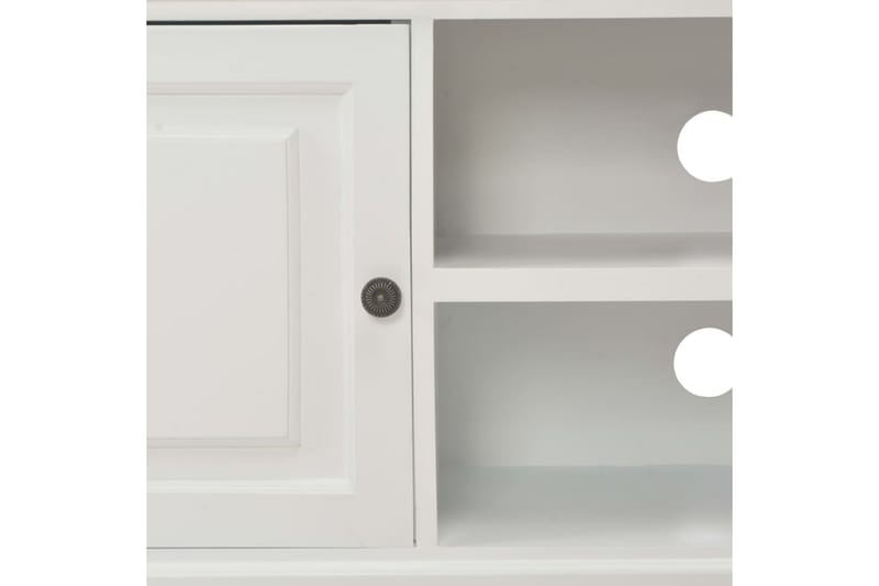 TV-bänk vit 90x30x40 cm trä - Vit - Möbler - Tv möbel & mediamöbel - TV bänk & mediabänk
