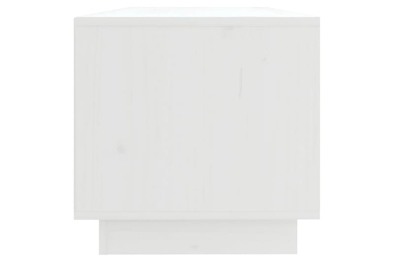 Tv-bänk vit 90x35x35 cm massiv furu - Vit - Möbler - Tv möbel & mediamöbel - TV bänk & mediabänk