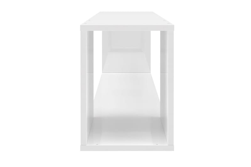 TV-bänk vit högglans 100x24x32 cm spånskiva - Vit - Möbler - Tv möbel & mediamöbel - TV bänk & mediabänk